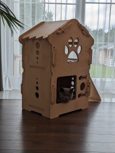 Piętrowy Domek dla Psa, Kota, Królika  Jedna Łapa