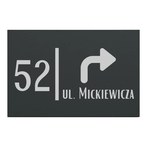 Minimalistyczna tabliczka adresowa 30x20 – przód, wzór 6