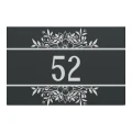 Elegancka tabliczka adresowa 30x20 – przód, kolor antracyt, wzór 11