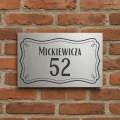 Nowoczesna aranżacja z tabliczką z dibondu – wzór 7