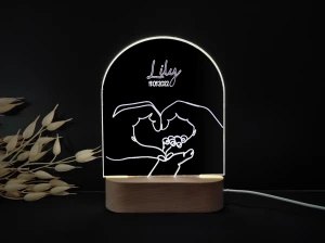 Dłonie - Personalizowana dziecięca lampka nocna LED MagicTrendsGallery