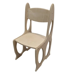 Drewniane Krzesełko Montessori do Bujaka 90 cm z Blatem – Zestaw Edukacyjny dla Dzieci | Magic Trends Gallery