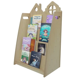 Drewniana półka na książki Montessori dla dzieci | Regał do pokoju dziecka | Edukacyjny mebel wspierający samodzielność | Magic Trends Gallery