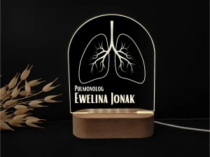 Pulmonolog – Personalizowana Lampka LED z Imieniem – Wyjątkowy Prezent dla Lekarza Specjalisty