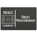 Oznaczenie profesjonalnego systemu monitoringu wizyjnego.