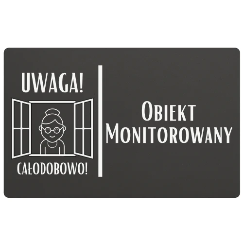 Oznaczenie profesjonalnego systemu monitoringu wizyjnego.
