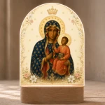 Lampka LED Matka Boska Częstochowska - personalizowany prezent religijny